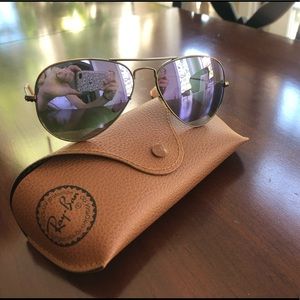 Ray- Ban Aviator Flash Lenses - Lilac Mirror